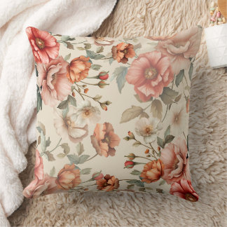 Almofada Blush Garden Bloom | Travesseiro decorativo Floral