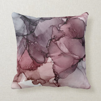 Almofada Blush, Mauve, Abstrato de Cinza de Payne