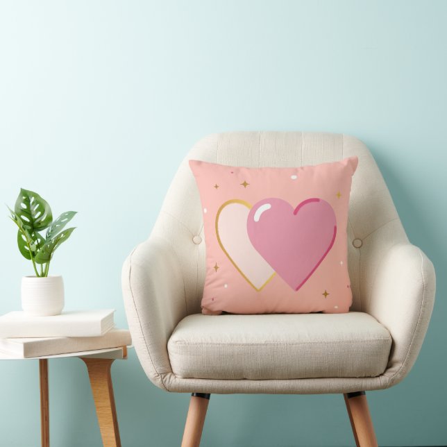 Almofada Blush Pink Heart (Cadeira)