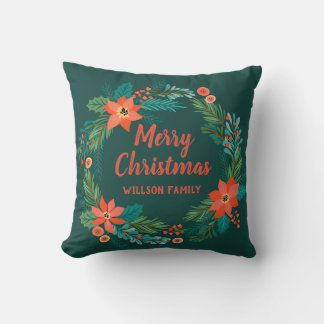 Almofada Bô Russo Clássico de Natal poinsettia