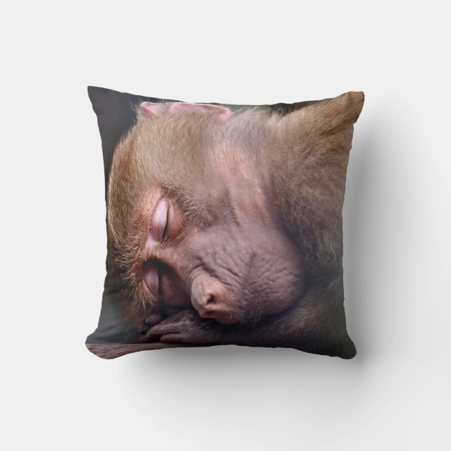 Almofada Boa Noite Travesseiro decorativo de Macaco Sonolen (Frente)