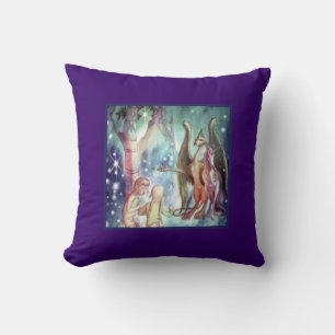 Almofada Boa vinda ao travesseiro decorativo do Fairyland