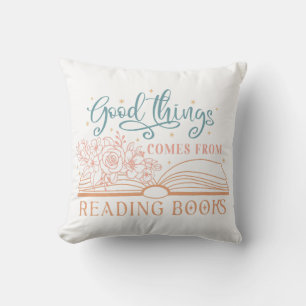 Almofada Boas Coisas Vêm Do Livro De Leitura