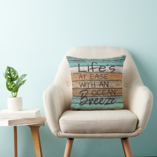 Almofada Boca-branca à praia Beachy Summer Cote Arte