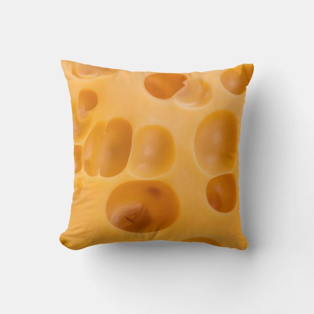 Almofada Boca de queijo isolada, design adorável (Frente)