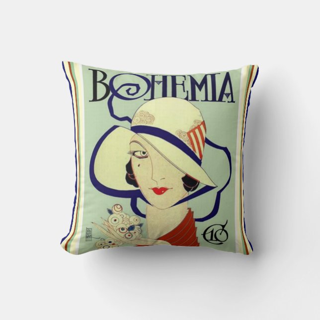 Almofada Bohemia Art Deco Travesseiro decorativo (Frente)