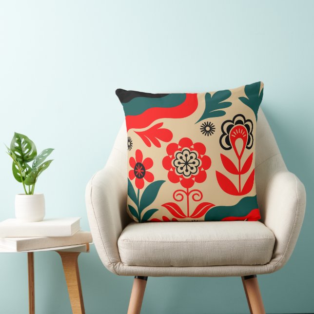 Almofada Boho Abstract Flower Wall Art (Cadeira)