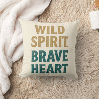 Almofada Boho Adventure Wild Spirit Brave Heart
