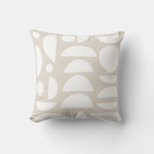 Boho Beige Abstrato Moon Phase