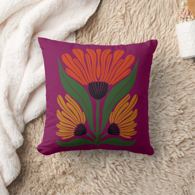 Almofada Boho Bloom Travesseiro decorativo (Cobertor)