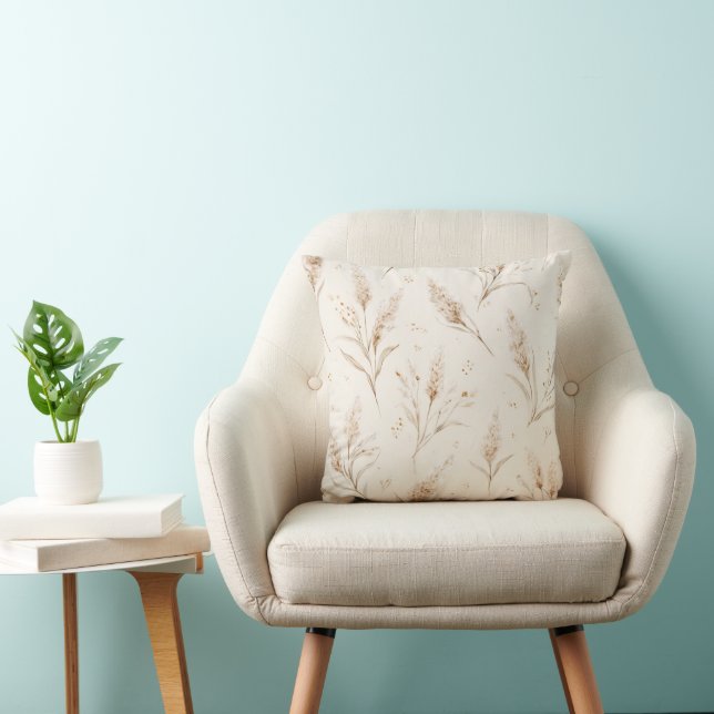 Almofada Boho Bohemio Creme Anos Sessenta (Cadeira)