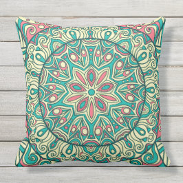 Almofada Boho Chic Floral Colorido