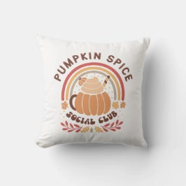 Almofada Boho Chic Pumpkin Spice Social Club