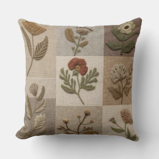 Almofada Boho de Flores Silvestres – Almofada Botâ