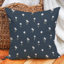 Boho Decorativo Floral Ditsy Cottagecore Azul Escu