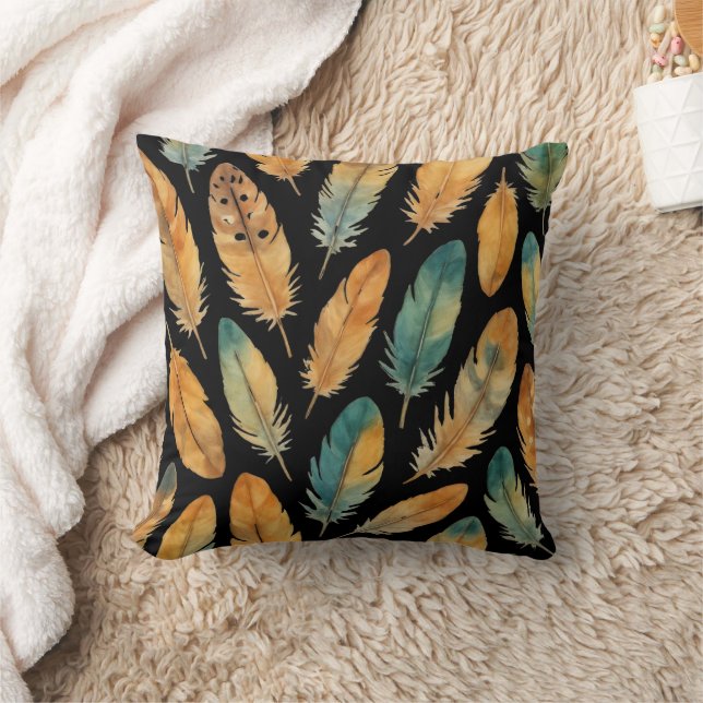 Almofada Boho Feather Pattern (Cobertor)