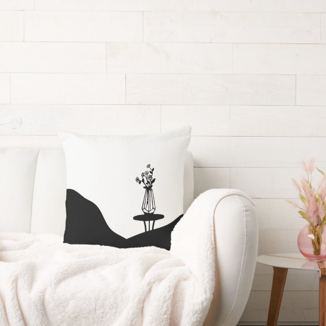 Almofada Boho Flower pot on table (Sofá)