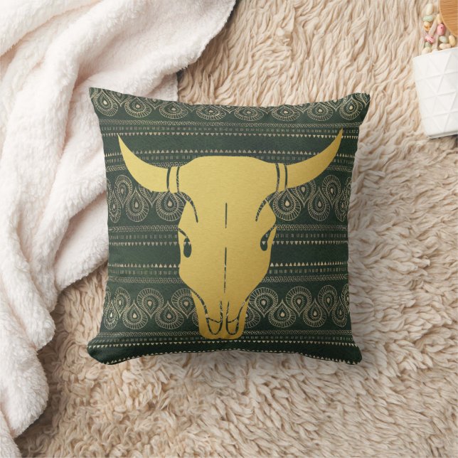 Almofada Boho Gold Steer (Cobertor)