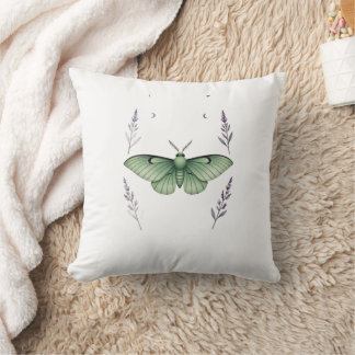 Almofada Boho Green Moth Pillow