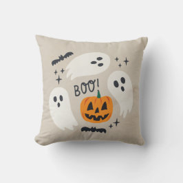 Almofada Boho Halloween Cute Ghost