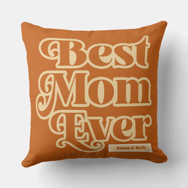 Almofada Boho Melhor Mãe Já Personalizada Dia de as mães (Verso)