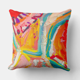 Almofada Boho Modern Abstrato Trabalho de arte