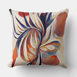 Almofada Boho Modern Abstrato Trabalho de arte