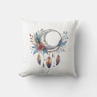 Almofada Boho Moon Throw Pillow