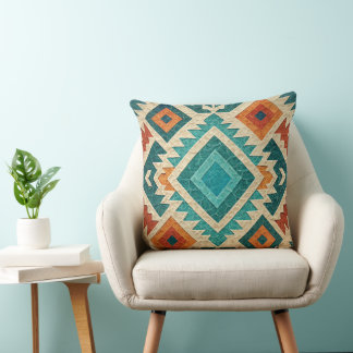 Almofada Boho Navajo Tribal Throw Pillow