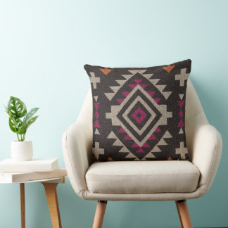Almofada Boho Navajo Tribal Throw Pillow