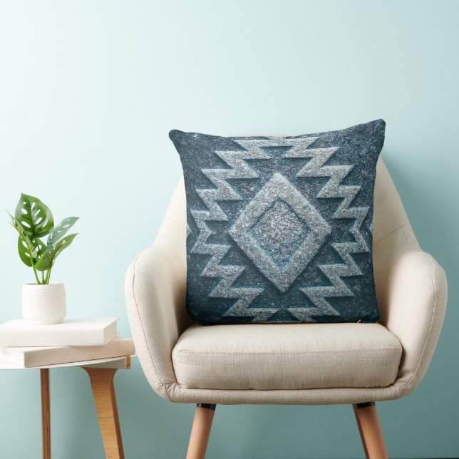Almofada Boho Navajo Tribal Throw Pillow (Cadeira)