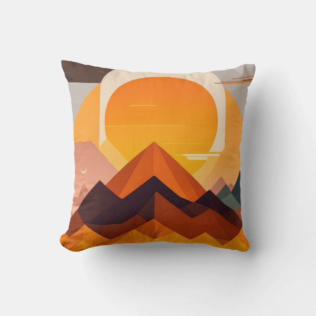 ALMOFADA BOHO NEO GEO SUNSET (Frente)