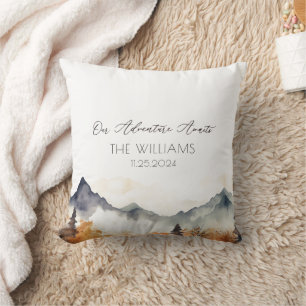 Almofada Boho Neutral Mountain Weding Casal