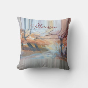 Almofada Boho Personalizado Aquarela Árvores de Outono List