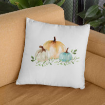 Boho Pumpkin Fall Watercolor Autumn