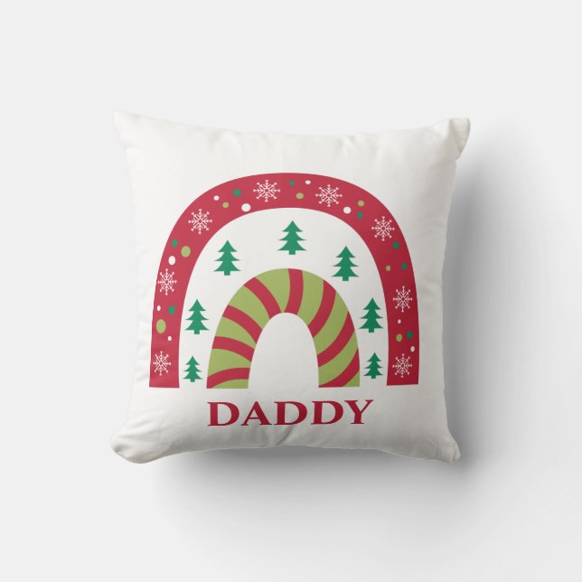 Almofada Boho Rainbow da Família Unificada Personalizada (Frente)