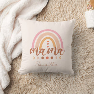 Almofada Boho Rainbow Mama com Fases da Lua