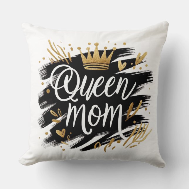 Almofada Boho Rainbow Mama – Warm Earthy Tones Design (Frente)