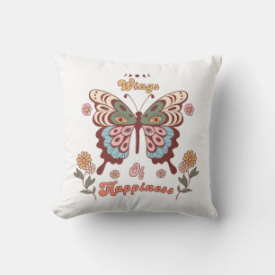Almofada Boho Retro Borboleta Asas