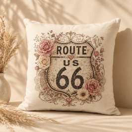 Almofada Boho Shabby Chic Mãe Estrada Acento