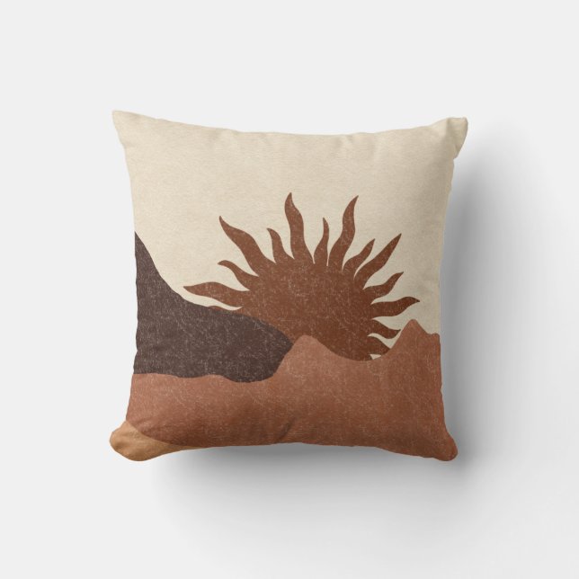 Almofada Boho Terracotta Desert Sun (Frente)