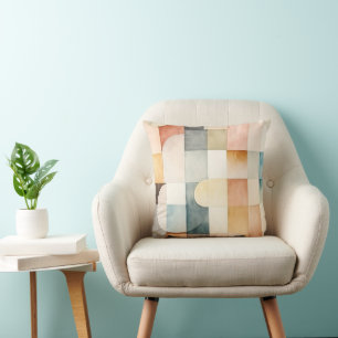 Almofada Boho Watercolor Abstrato Art