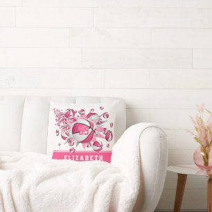 Almofada bola de basquete de decoração de esportes branco