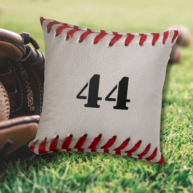 Almofada Bola de beisebol com número personalizável (Criador carregado)