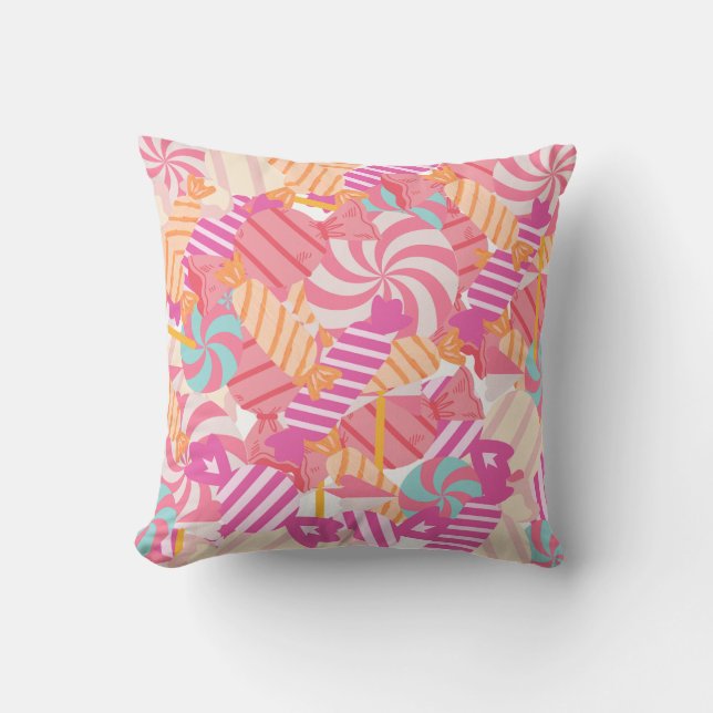 Almofada Bolachas Lollipop Rosa (Frente)