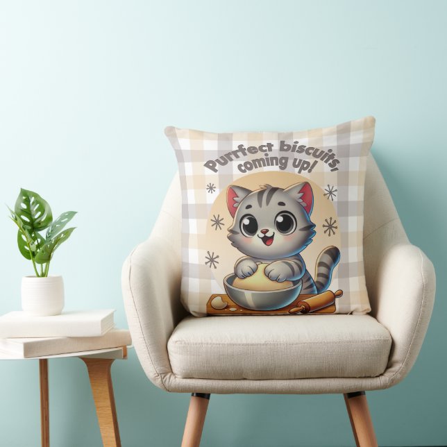 Almofada "Bolachas Puras, a subir" Gato de Conhecimento (Cadeira)