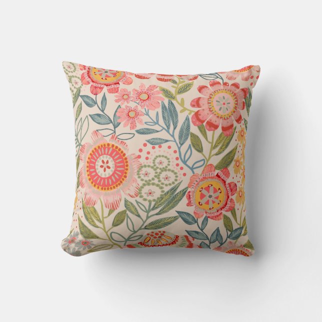 Almofada Bold Blooms Design (Frente)