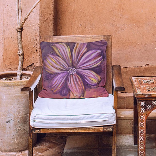 Almofada Bold De Vibração De Aquarelas Puras E Douradas (Criador carregado)