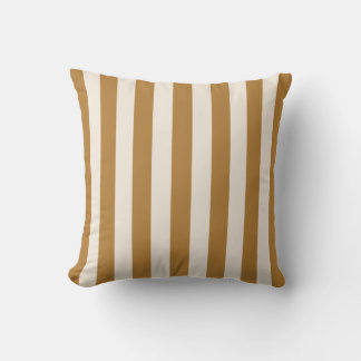 Almofada Bold Gold and Cream Stripe
