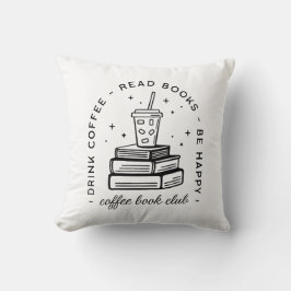 Almofada Boletins e citações do clube de amantes do café